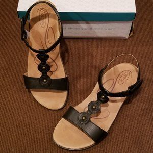 Aetrex Black Comfort sandals Size 40 or 9/9.5